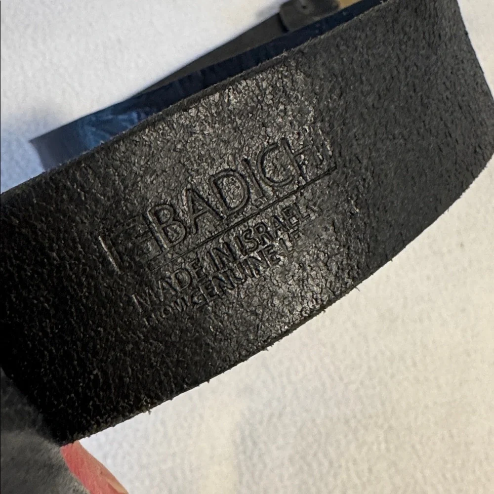Badichi Artisan Belt Buckle and Leather Belt